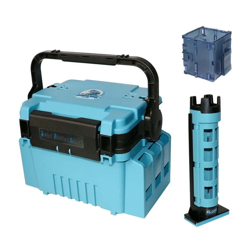 Wholesale Multifunctional ABS PP Plastic Fishing Tackle Storage Box Waterproof Accessory Lure Box Lake Ocean Boat Outdoor