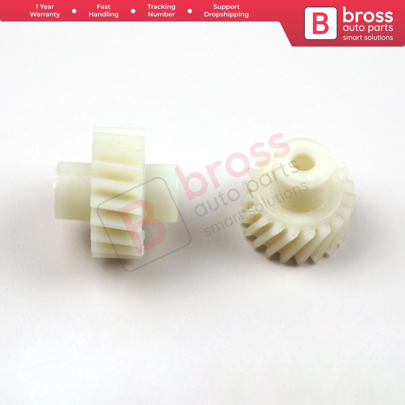 BGE705 Seat Adjuster Motor Repair Two Plastic Gear Set for Tahoe Yukon 2007-2014 Bross Auto Parts Made In Turkey