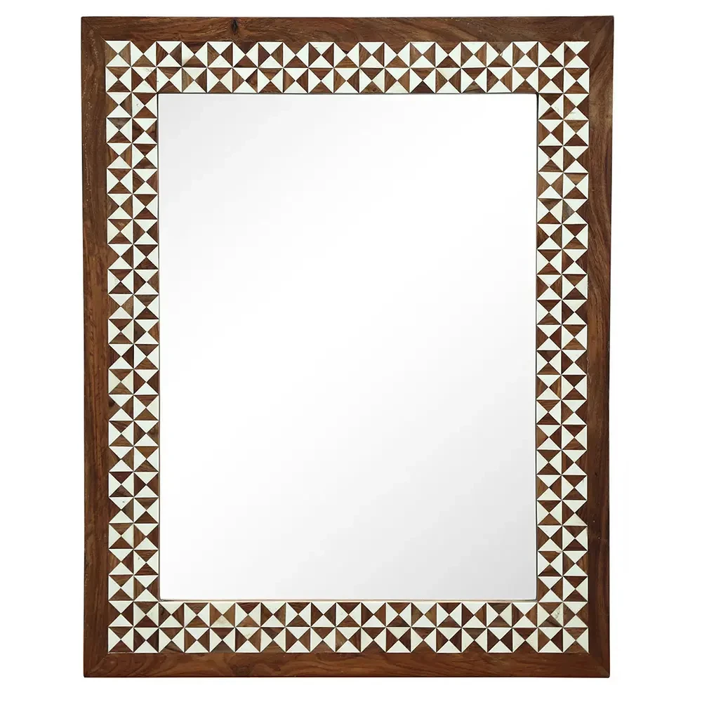 Direct from Indian Factory Luxury Bone Inlay work Wall Mirror for Living Room Top Selling Art Deco Design