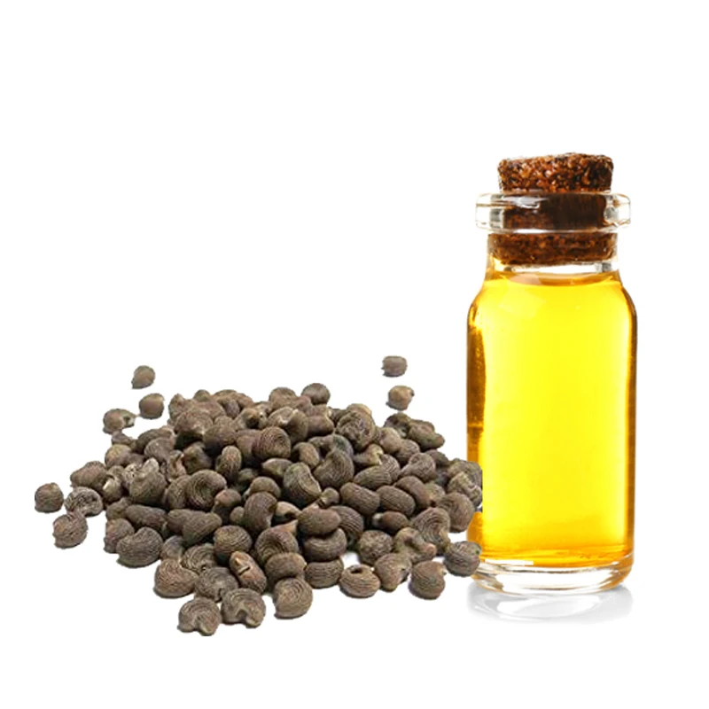 100% Pure Perfume making Ambrette Essential Oil with Pale Yellow in color and warm sweety and musky aroma