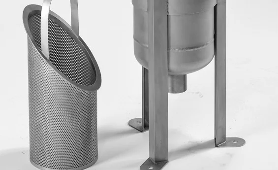 stainless steel 304 316L basket filter vessels housings for oil chemical polymers
