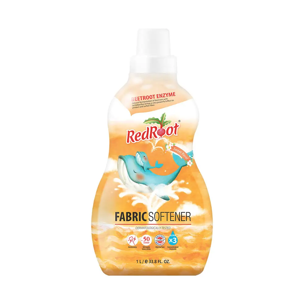 Laundry Detergent Liquid RedRoot Fabric Softener_Sweet Floral Skin-low Irritation Product Dry type Baby Skin Health care
