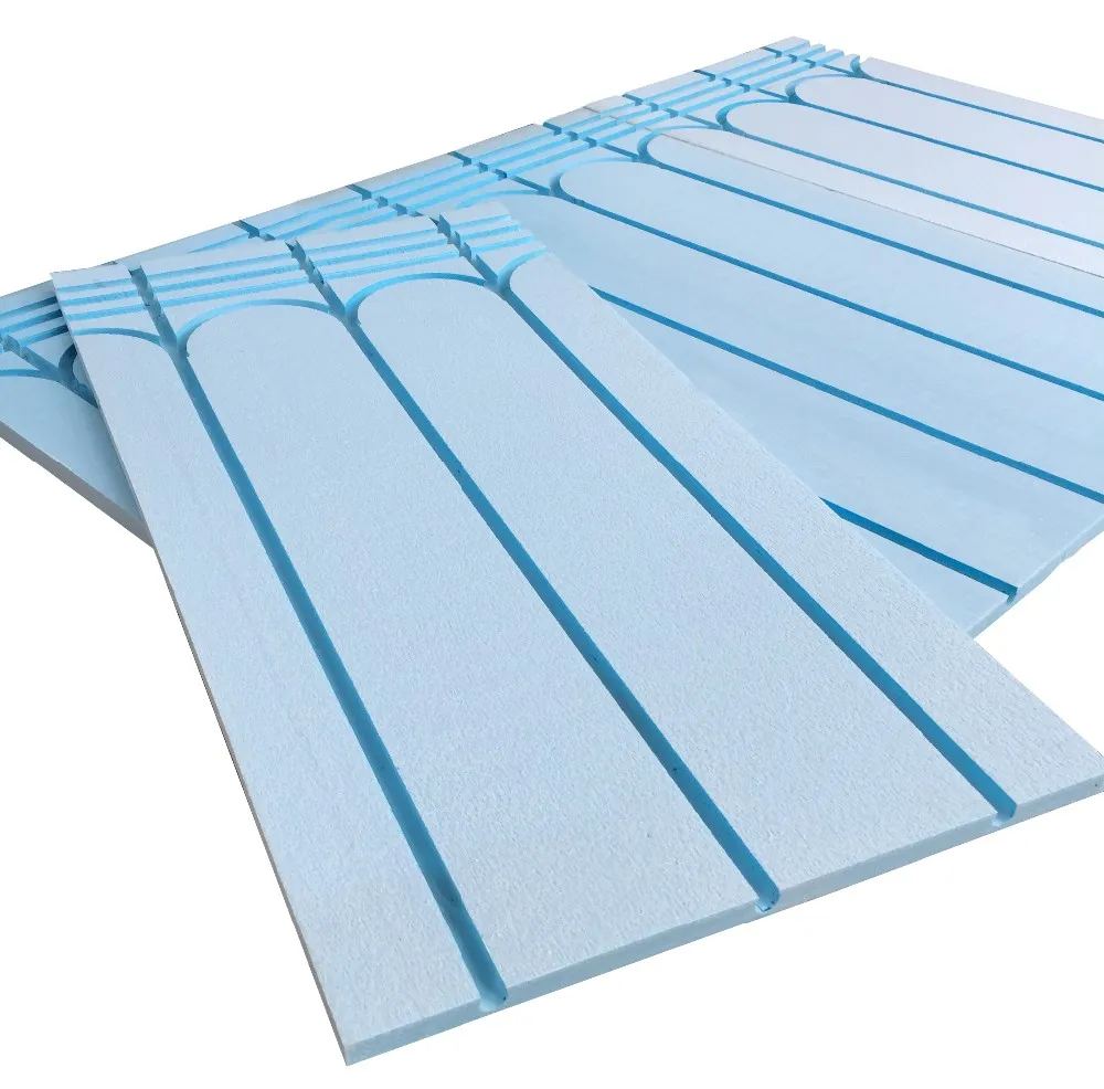 TYCO Warmboard Hydronic radiant floor XPS panels with PEX Pipe tubing for underfloor heating system