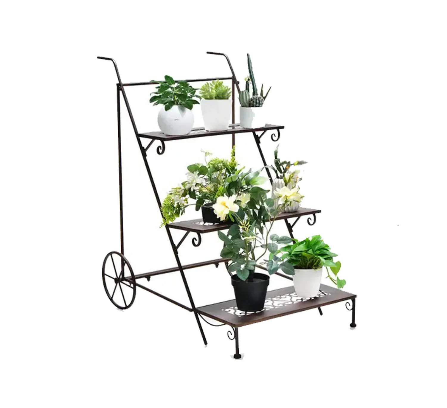 Hot Selling Wrought Iron Plant Stand And Flower Pot Stand For Balcony Outdoor Indoor & Living Room Planter Holder.