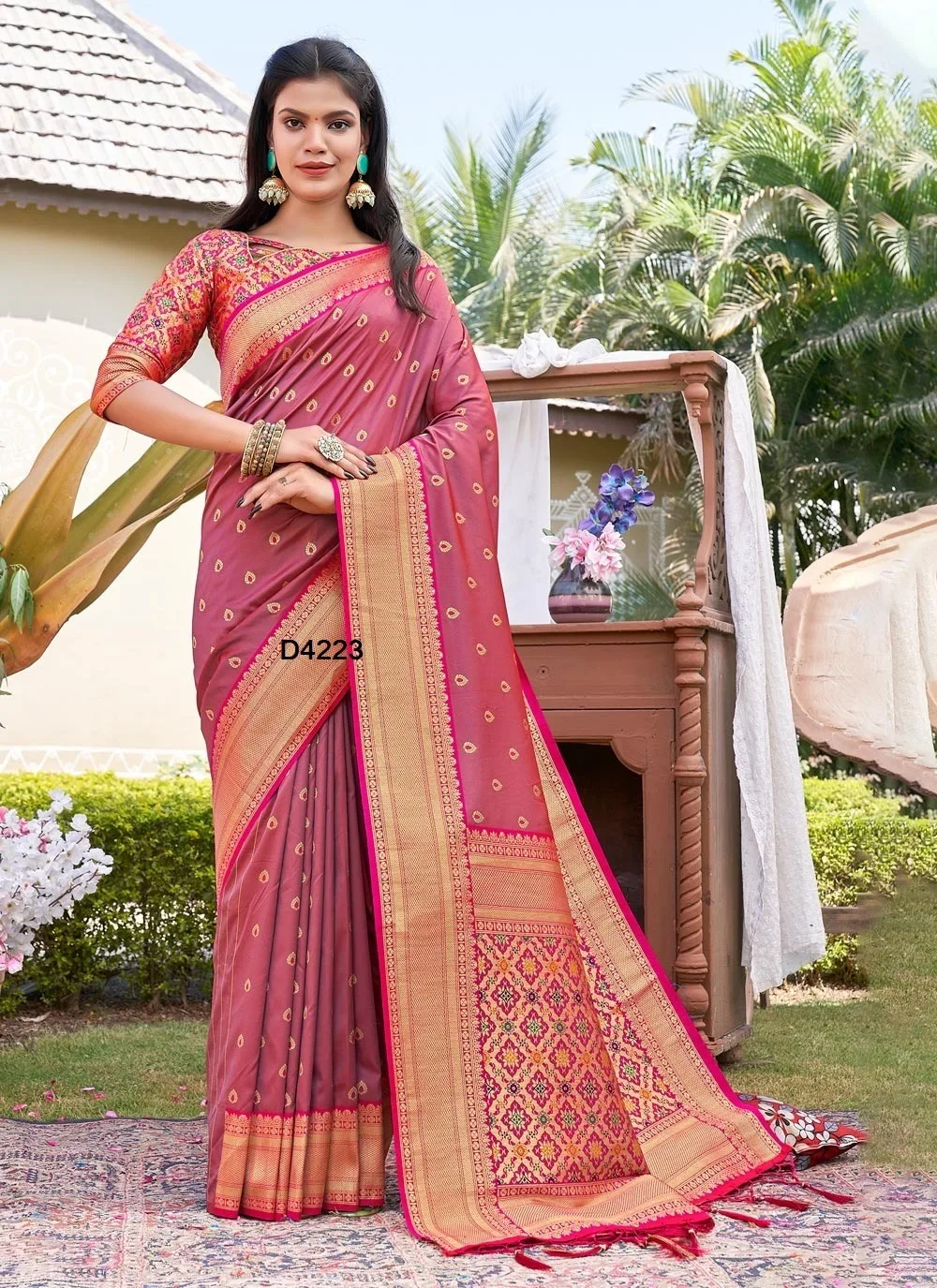 Dgb Exports Banarasi Soft Satin Silk Sadi Cotton Gorgeous Silk Saree With a Contrasting Blouse 2023 collection indian wear