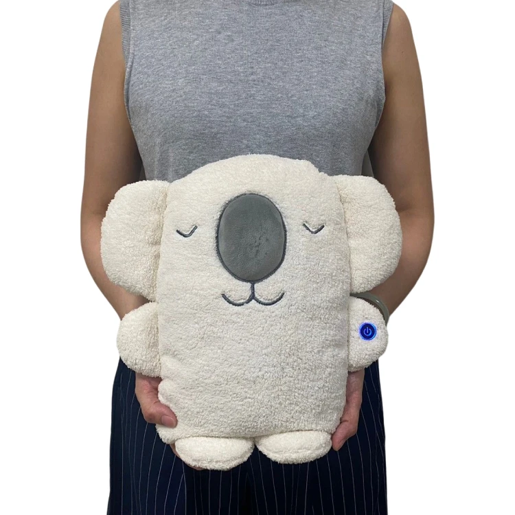 2024 Christmas best exchange gift USB electric heated plush warm toy animal pillow hand warmer