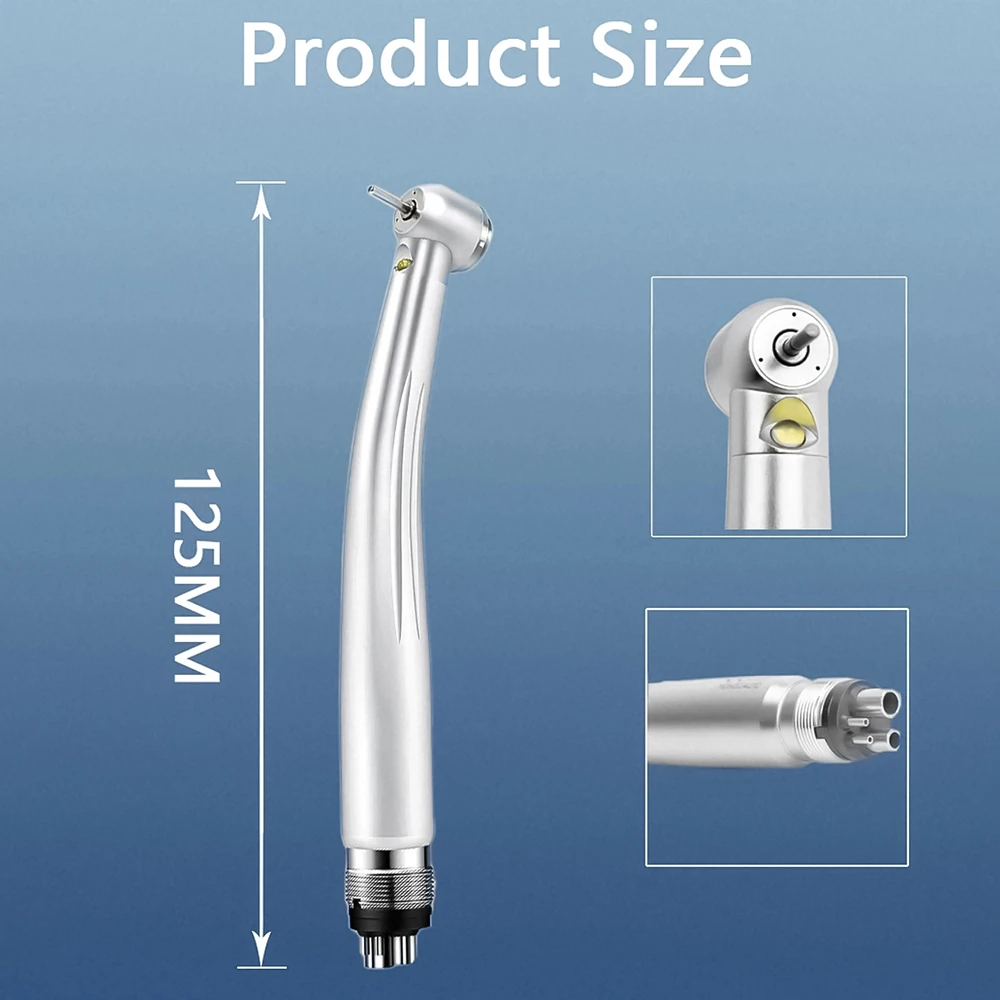 Dental High Speed Handpiece Pa-na Max Air Turbine LED Push Button Ball Bearing High Speed Dental Handpiece