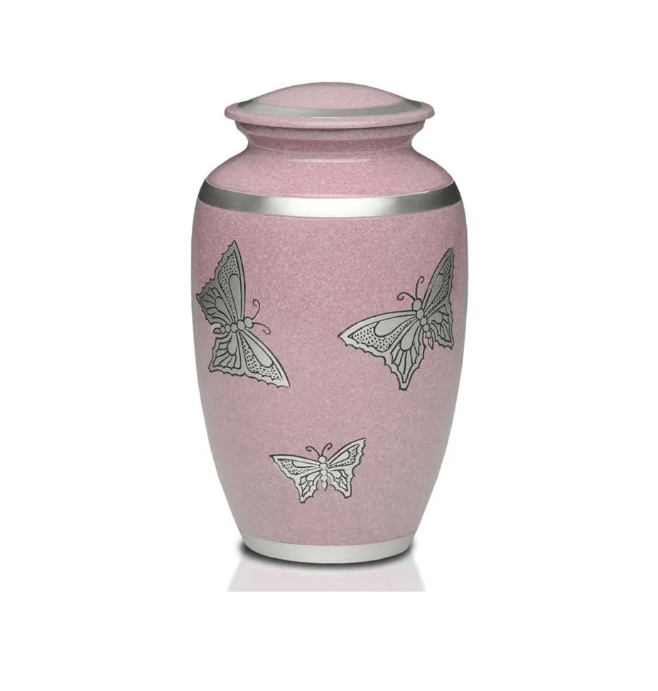 Funeral Supplies Custom Design Hand Engraved Cremation Urns Human Ashes Metal Adult Urn Jars Wholesale High Quality Finishing