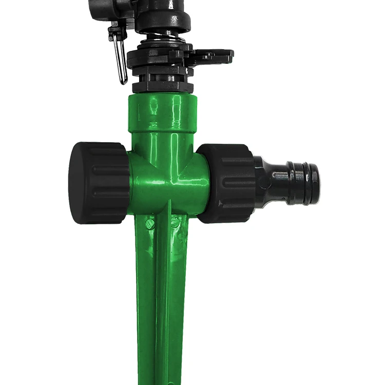 Garden Lawn Impulse Sprinkler Spike for Outdoor Garden Lawn and Plants 360 Rotating For Even Water Distribution