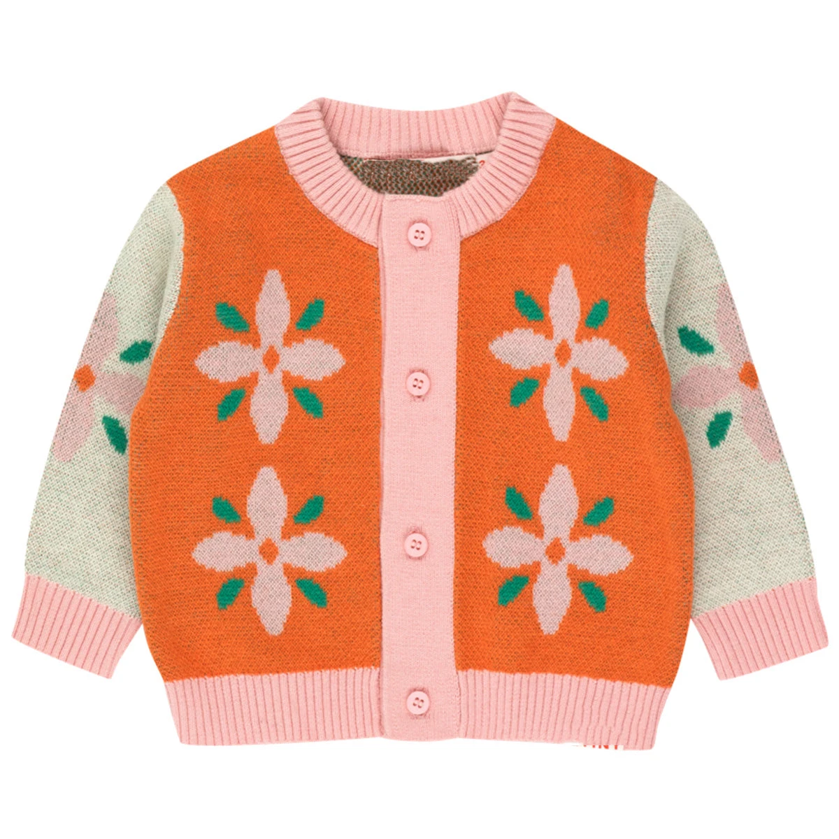 Autumn Infant Baby Girls Fashion Floral Cardigan Kids Toddler Coat Children Girl Cute Knitted Sweater