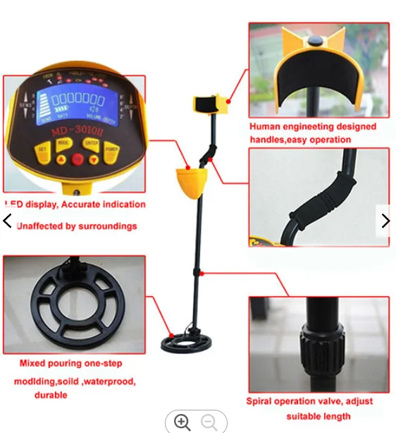 hot sale and cheap price MD-3010II underground gold metal detector machine for gold and treasure hunting