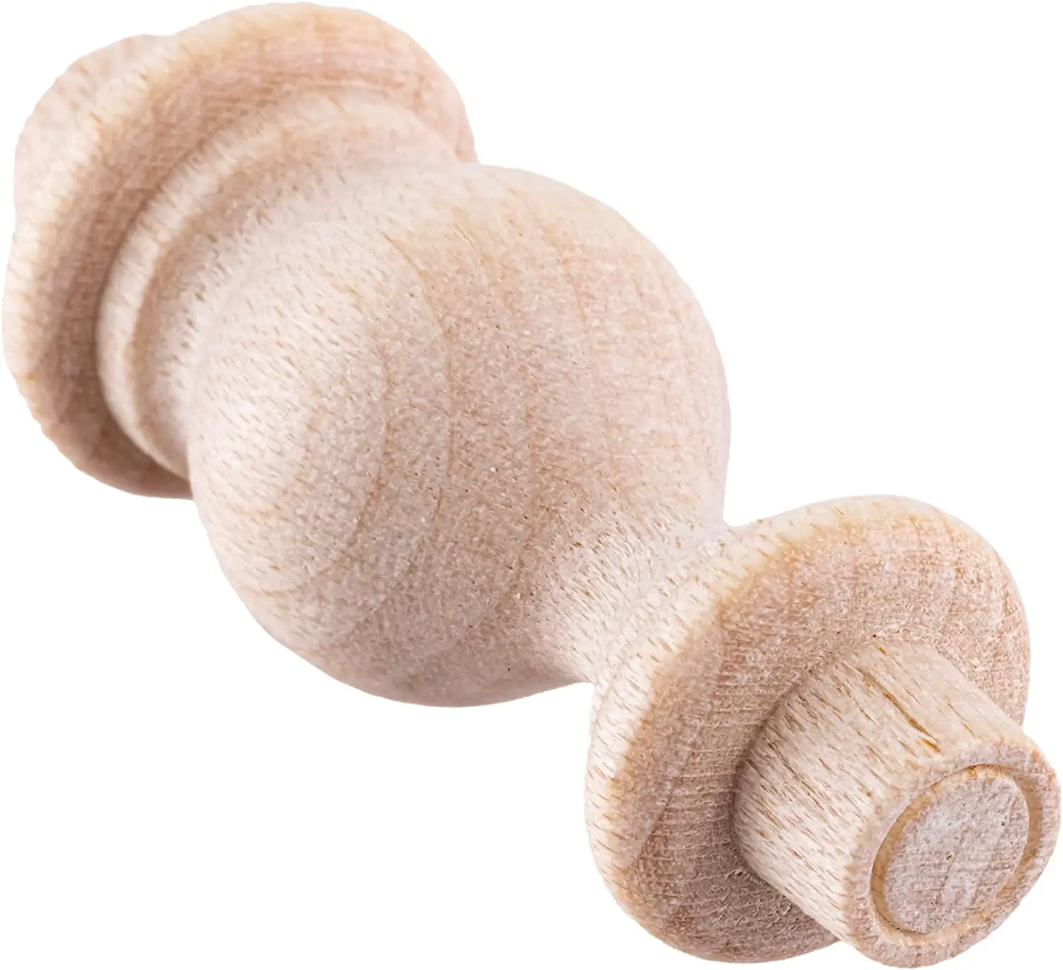 Turned Hardwood Spindles | Pack of 10 | Unfinished Wood Spindle, Unpainted Wooden Spindles for Crafts, Wooden Chair Supply