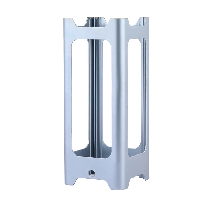 Customized Silver Anodized Brushed Aluminium Sign Holder for Table Menu Display Stand, Flyer Display