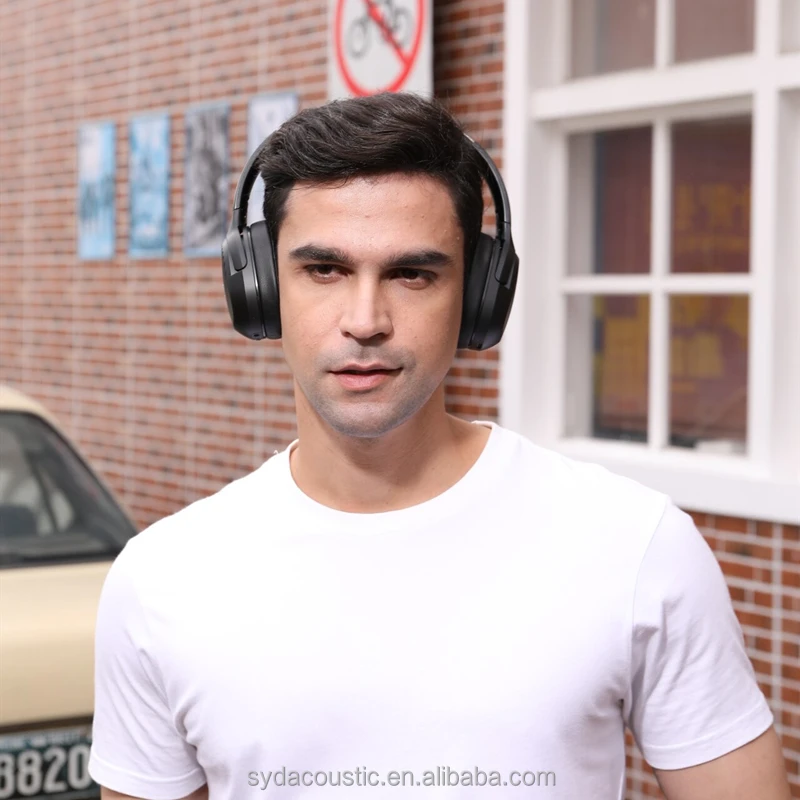 Teeline wireless Bt headphone 4pcs mic Hybrid ANCFB+FF 1050mAh Comfortable protein leather Sport Wireless Earphones