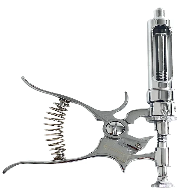 Stainless Steel Veterinary Vaccination Gun Syringe Surtechs Continuous Syringe Injector 30/50/100 Cc