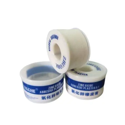Leading Wholesales Supplier ZHUOHE Zinc Oxide Adhesive Plaster 1.25CM X 1CM 24 Rolls MDA Approve Good Quality And Stable