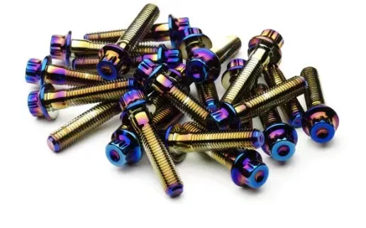 M8X32mm Titanium Bolts split rim M7 x 32mm Grade 5 for BBS