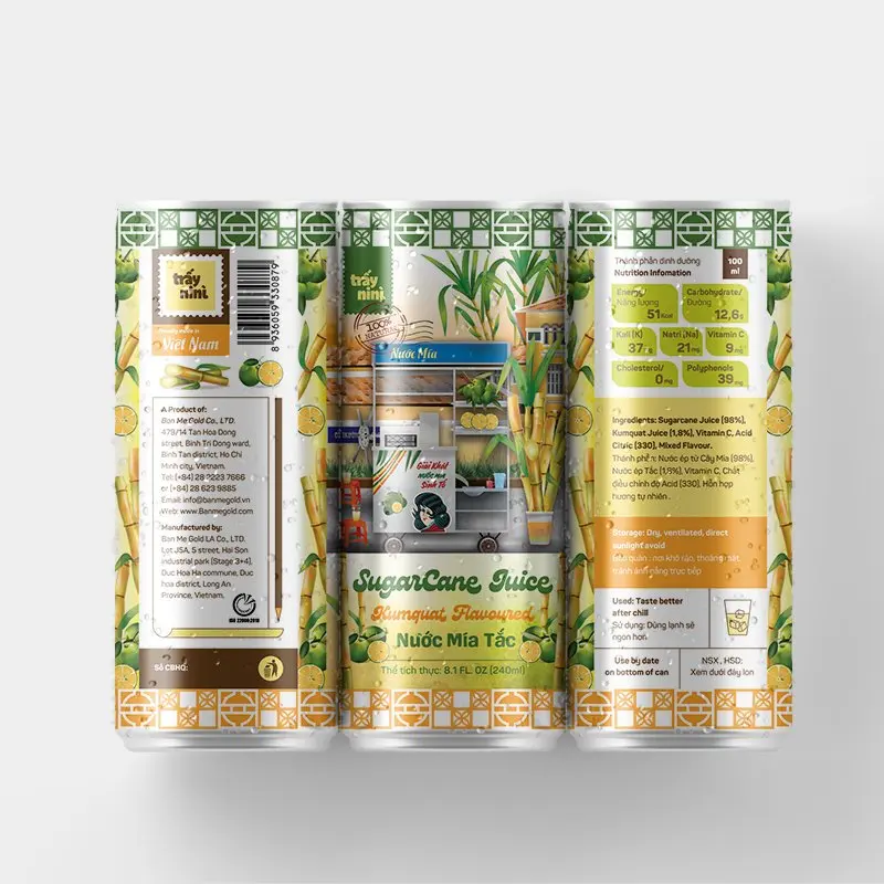 Популярный товар-сок сахарного тростника каламansi с естественным вкусом и хорошим здоровьем 240 мл в банке или 10 кг асептическом пакете