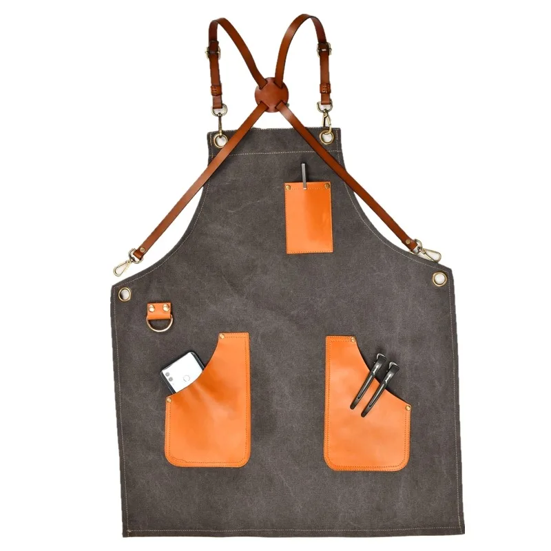 Джинсовый фартук унисекс для мужчин и женщин джинсовый материал высококачественный шеф-повара