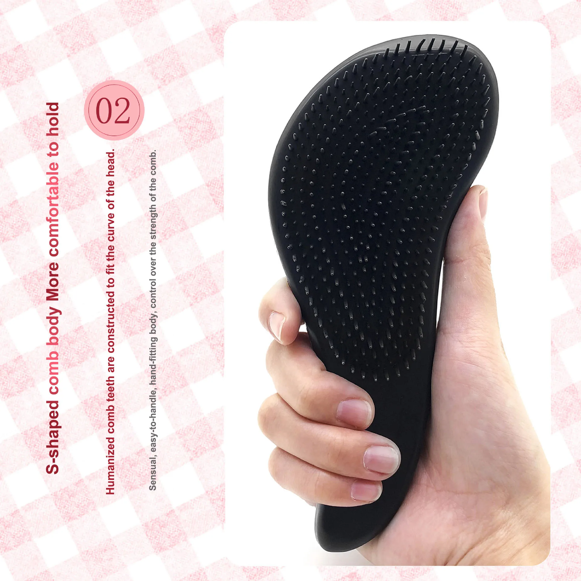 Airbag Massage Comb for Baby Girls Anti-knot TT Hair Brush Children Air Cushion Combs Sequin Plastic Hairdressing Hair Brushes