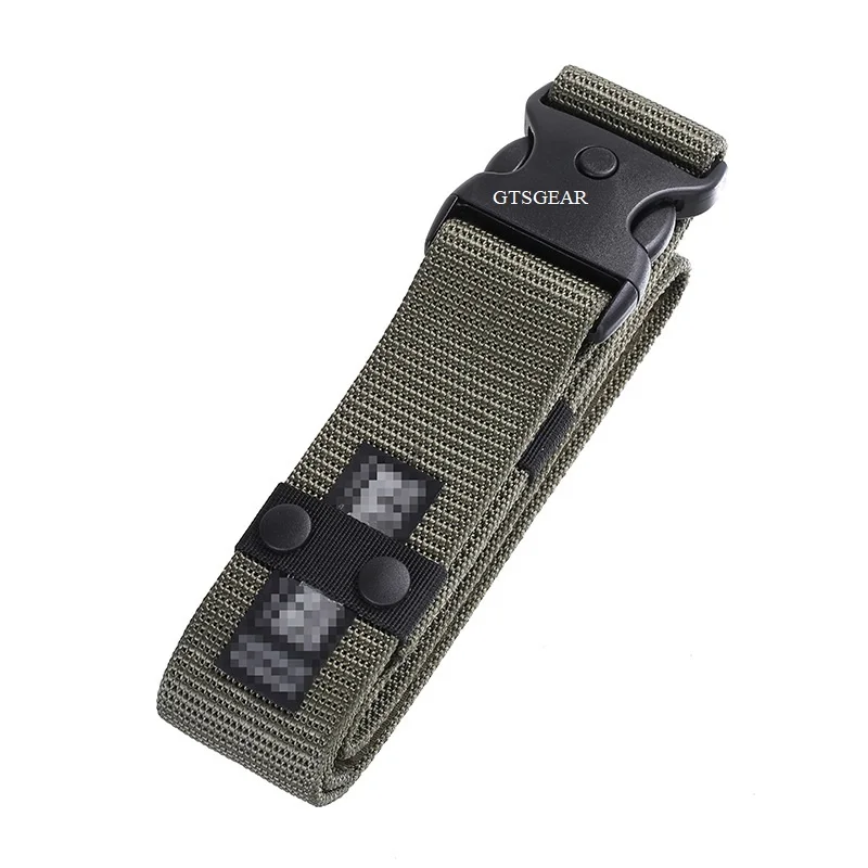 BL03 Black outer belt dot plastic buckle American outer belt outdoor canvas tactical training adjustment belt