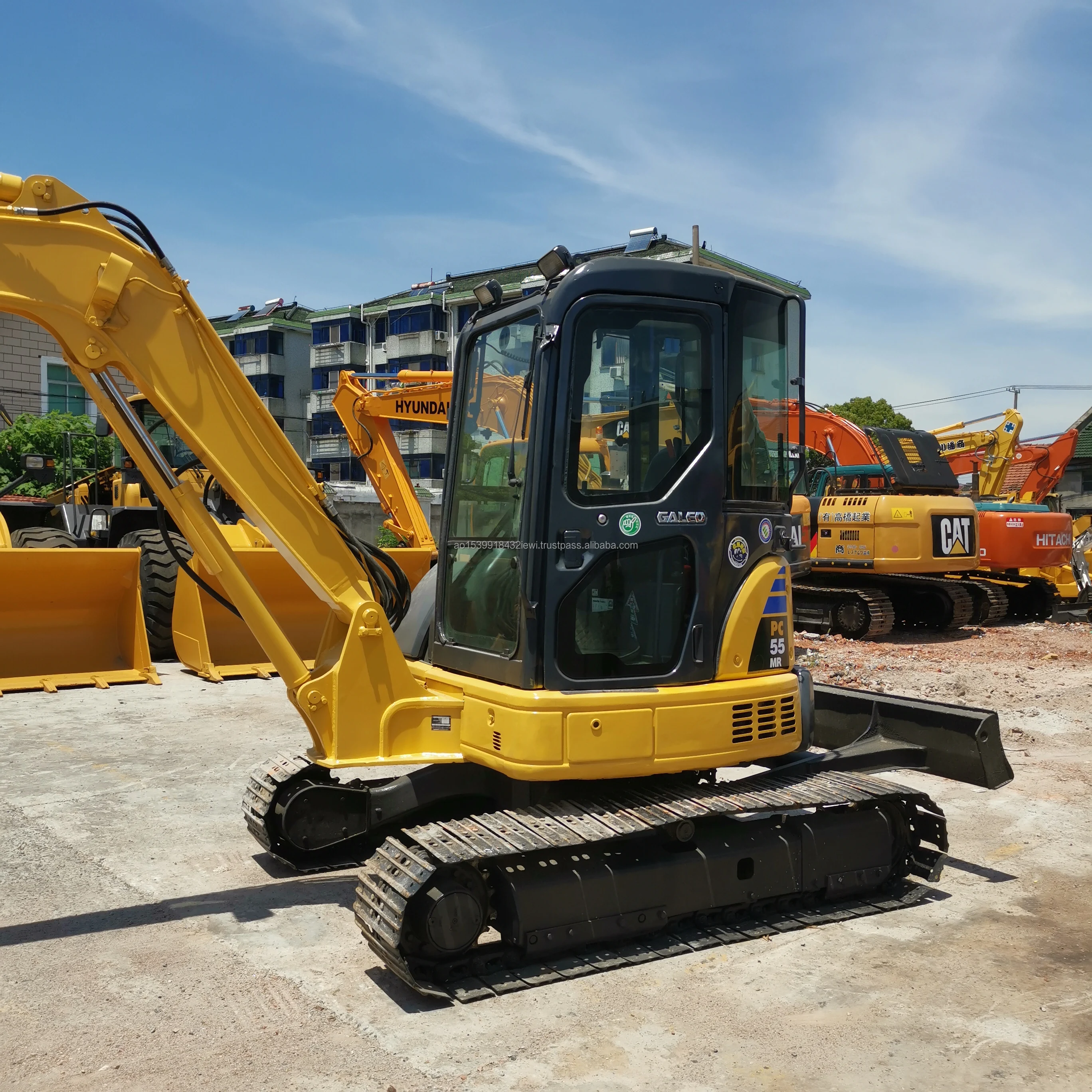 Good Quality Excavator Komatsu PC55 Factory Selling Used Excavators with Cheap Price
