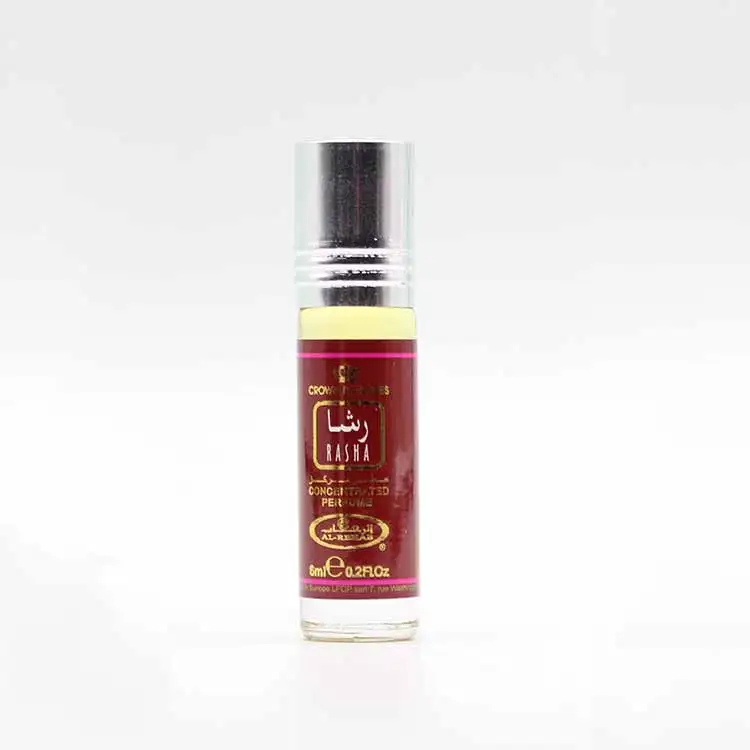 Oil Perfume Rasha by AL REHAB 6 ML 100% Oil Unisex Dubai perfumes Arabic Alcohol-free
