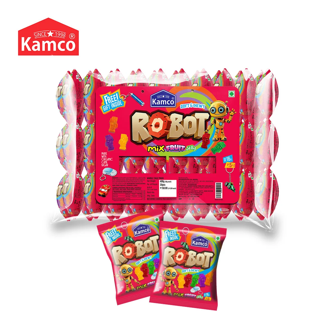 EXPORT QUALITY KAMCO ROBOT MIX FRUIT SOFT & CHEWY JELLY