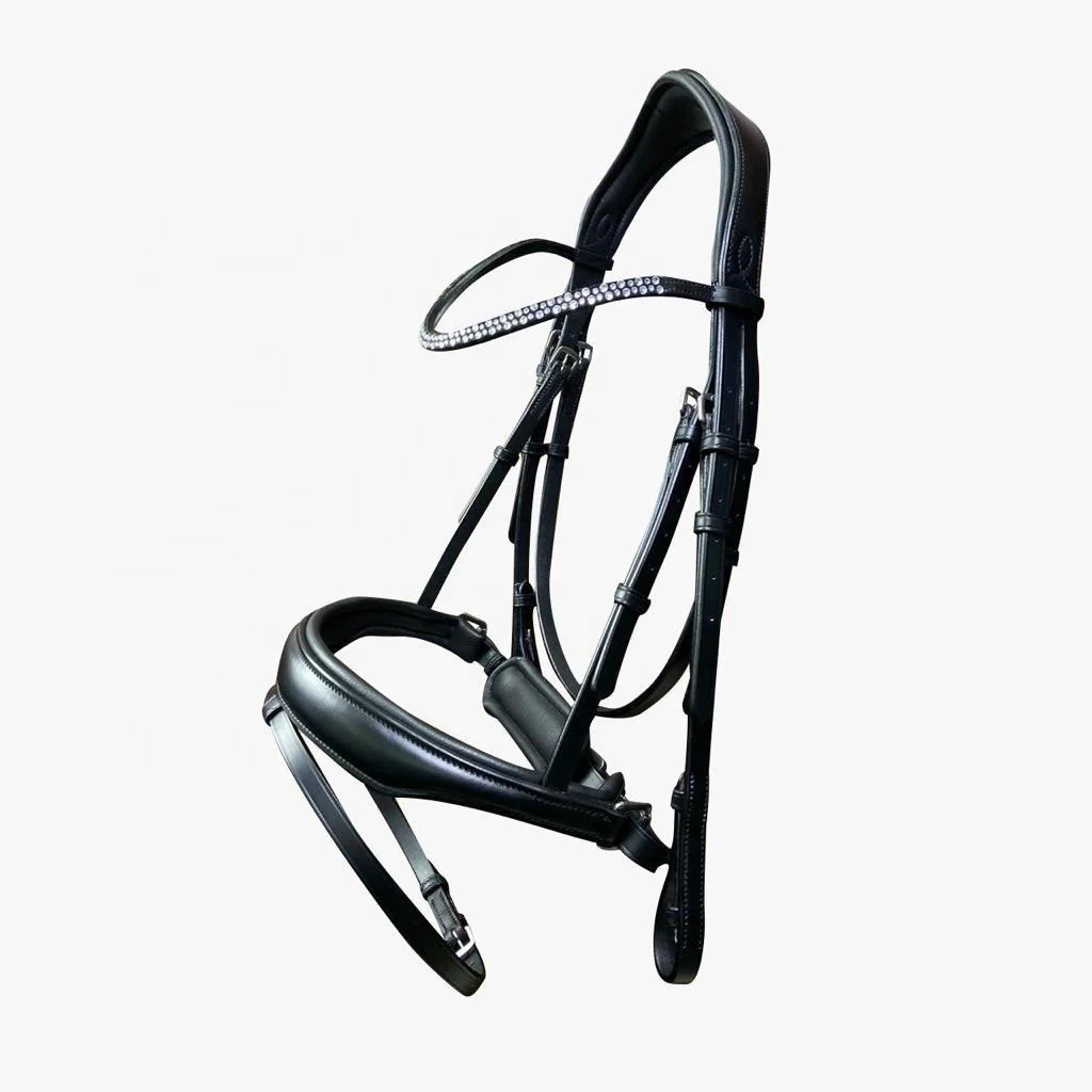 TOP QUALITY DD HIDE LEATHER HORSE ANATOMIC DIAMANTE BRIDLE EYE CATCHING CRYSTAL BROBAND BLING OEM AVAILABLE AT LOW PRICE