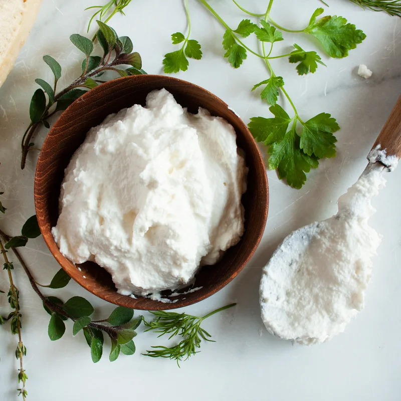 TOP QUALITY Italian Sheep Milk Ricotta Frozen Ricotta Cheese Pastry Bag 1kg x 12pcs