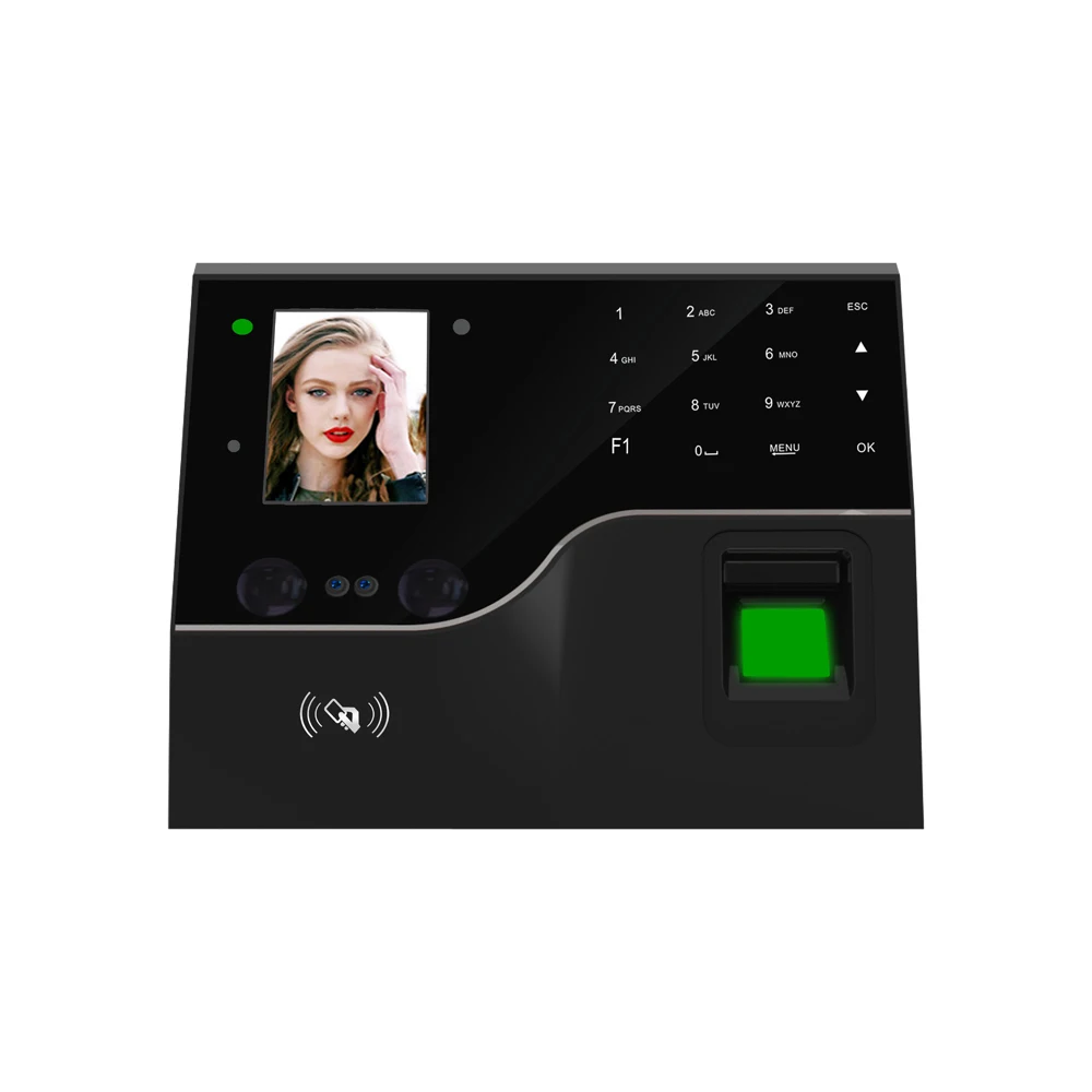 Eseye Web Time Clock 4G WiFi Fingerprint Attendance Machine for Employees ID Card and USB Flash Drive Compatible