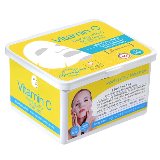 Morning Vita C Mask Pack Korean Beauty Product Skin Body Care High Quality Trendy Moisture Whitening Lightening Elasticity