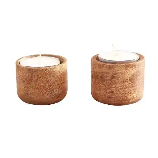 Mango Wood T Light Candle Holder for Wedding Table  Decor Handmade Candle Holder at Low Price in india