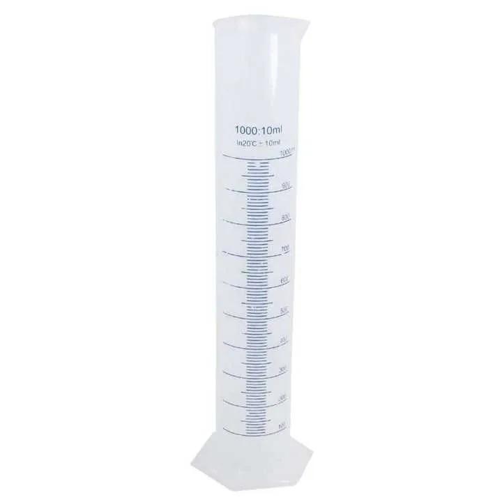 Measuring cylinder for laboratories provide excellent stability to the cylinder where as the tapered spout works really well