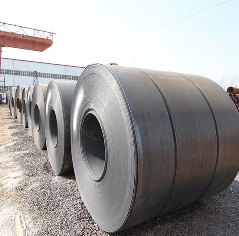 China Made black low carbon Q235b SAE 10085 mmhot-rolled carbon flat steel coils