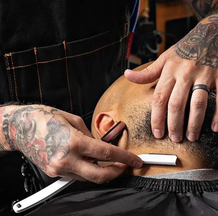 Wholesale Best Quality Straight Edge Salon Beard Shaving Razor Made With Stainless Steel Hair Remover Barber Razors