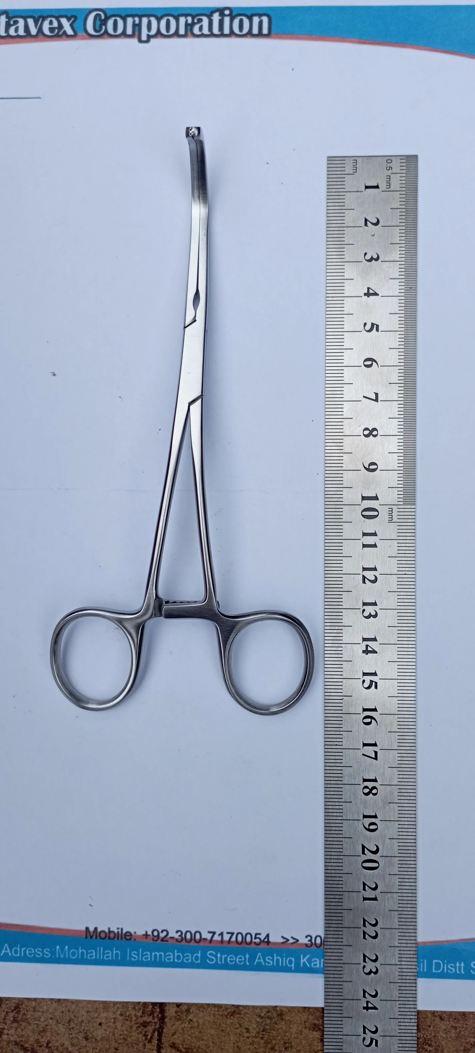 High Quality Stainless Steel DeBakey Atraumatic Vascular Clamp Angled DeBakey Rumel Atraumatic Forceps