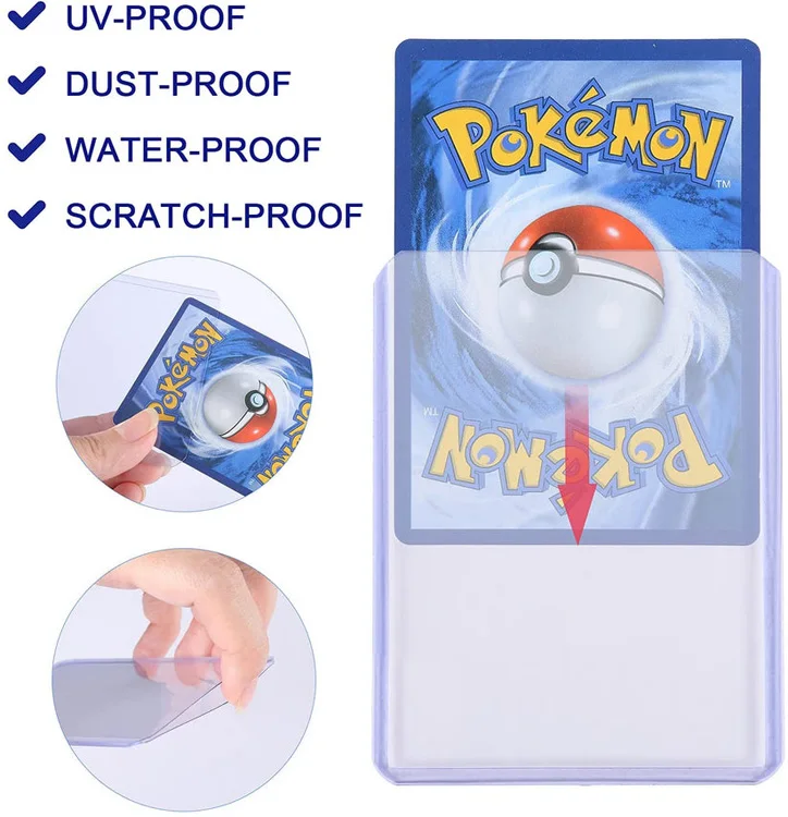 35pt Ultra Pro Transparent Penny Sleeves Protective Sleeves Holder for Poke mon Credit Card Durable Plastic PVC Top Loader Case