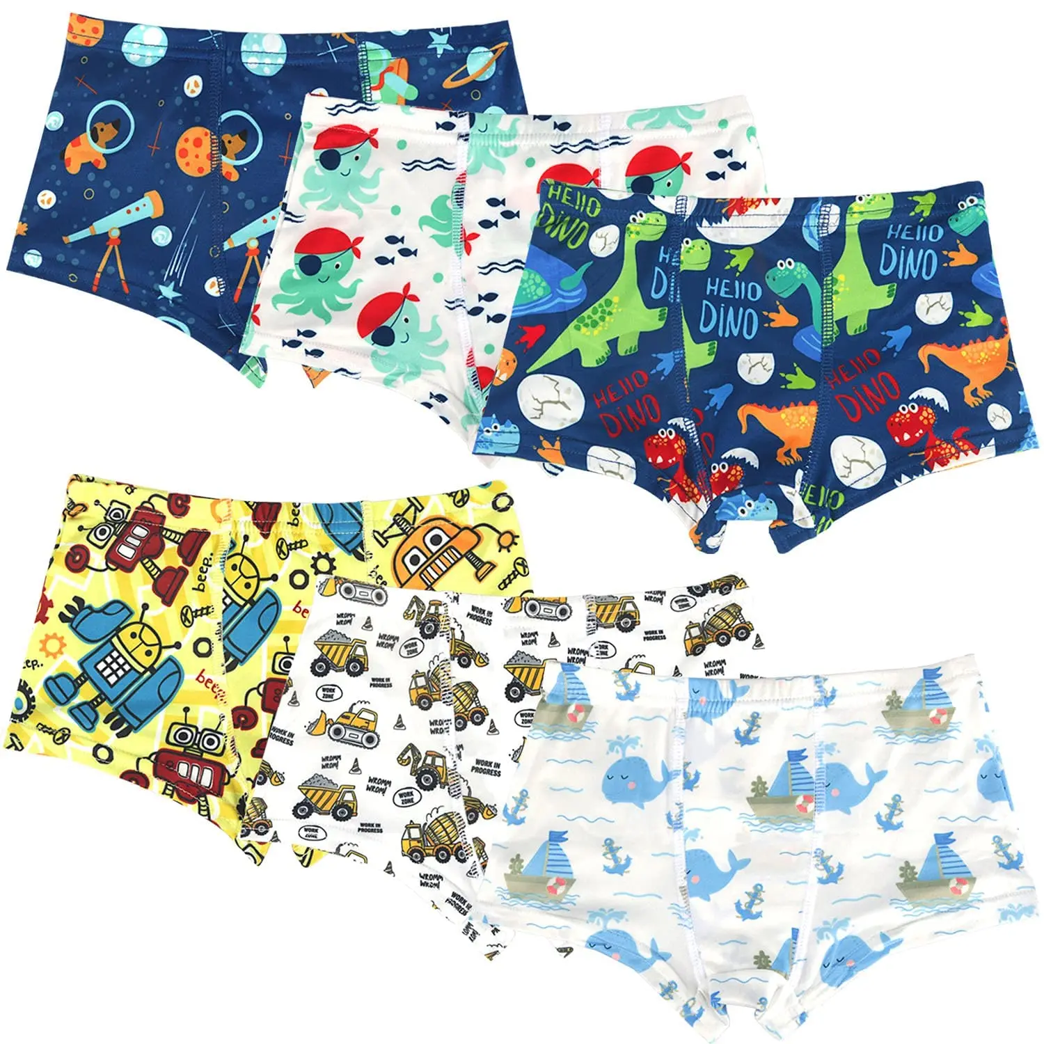 Hot Sale Customize Cartoon Print Brief Children Boxers Young Boys Underwear