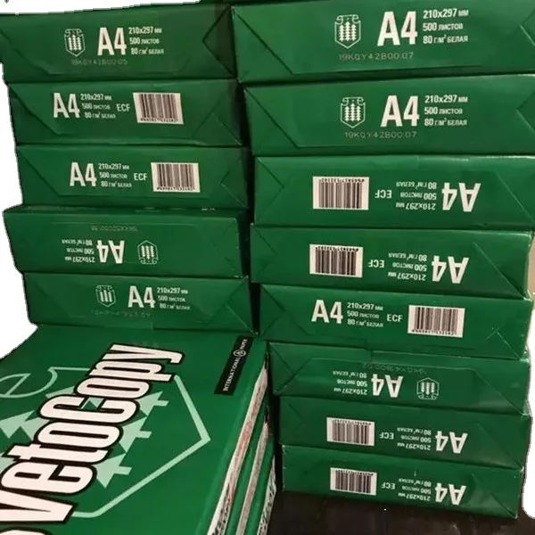 100% Pulp A4 Paper Copier 500 Sheets Per Ream A4 Copy Paper OEM 80GSM