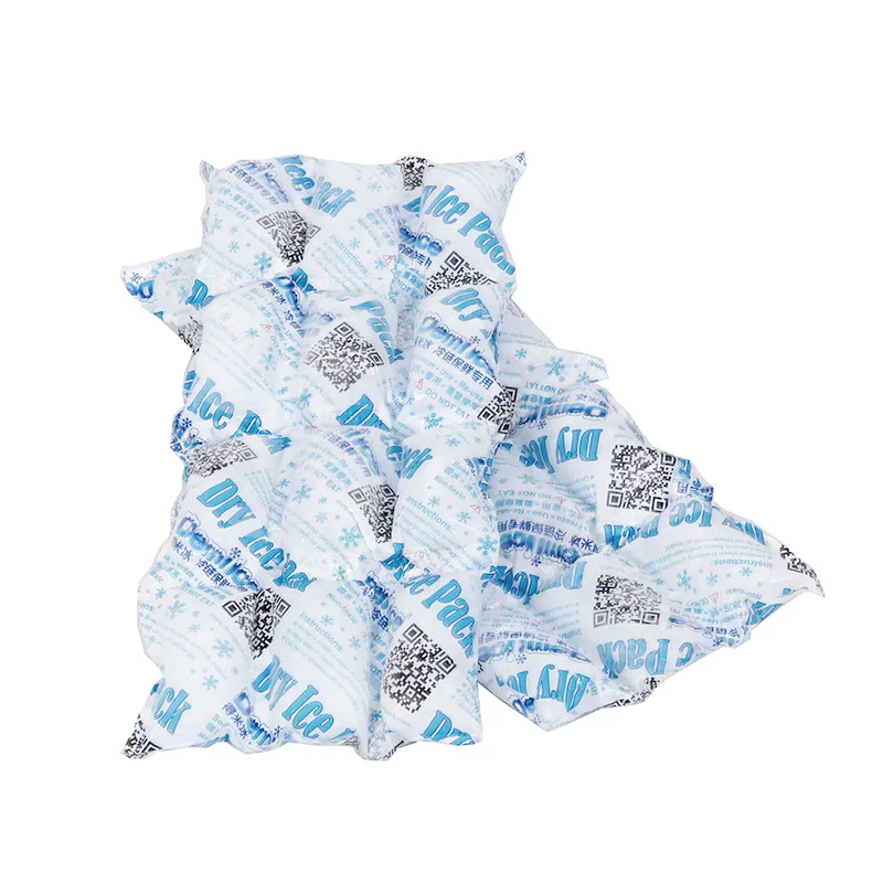 4*6cells Sheet Seafood Food Delivery Packaging Ice Pack Sheet Absorption Water Fabric Freezer Dry Ice Cold Packs