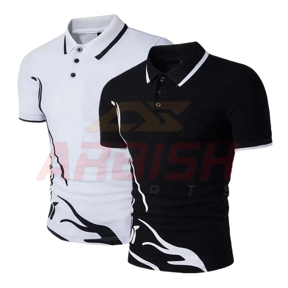 2024 Latest Quality Custom Print Logo Short Sleeve Breathable Polo Shirt Man Polo Shirts Polyester Good Quality Polo Shirts