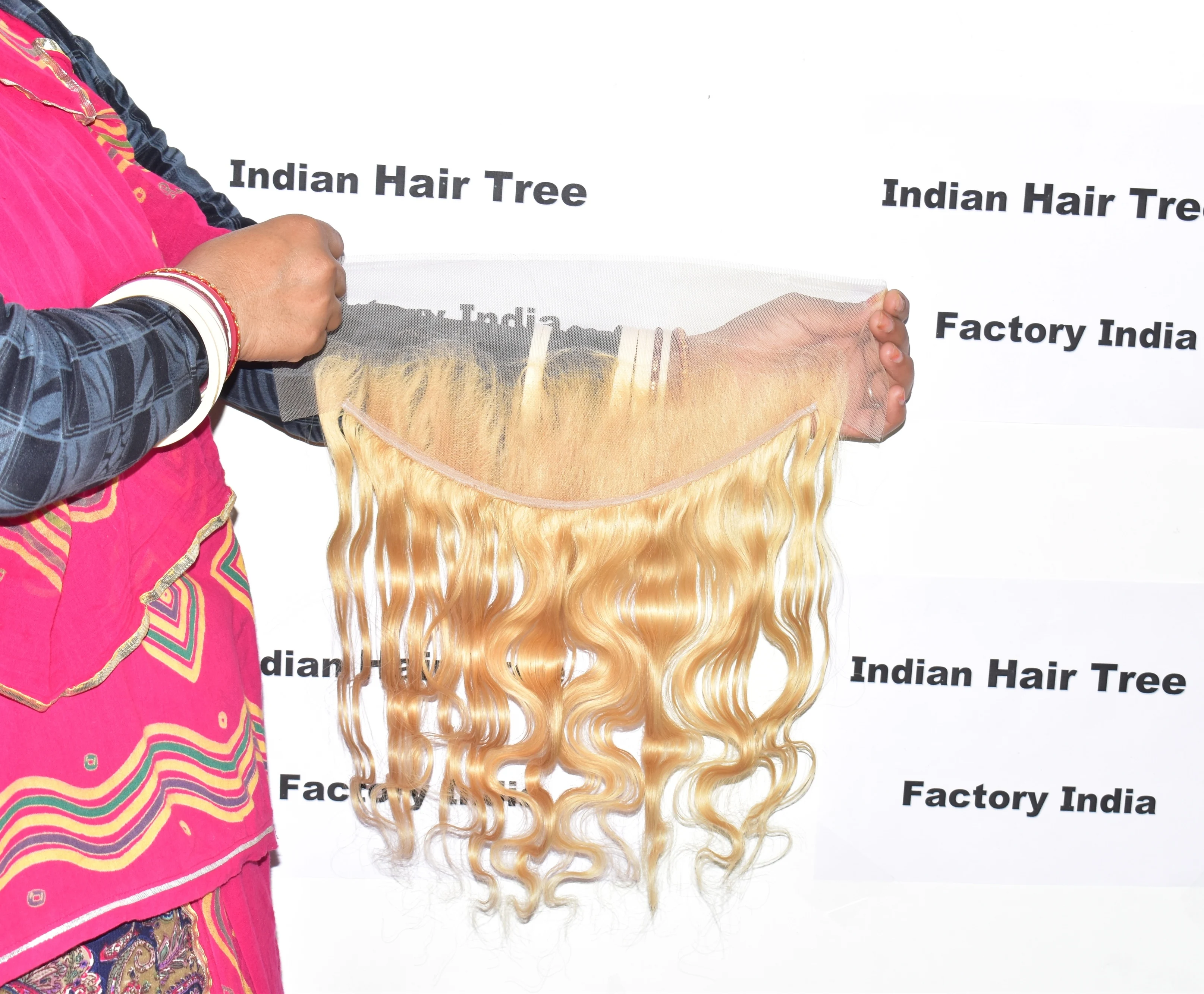 Raw virgin wholesale price cuticle aligned natural 613 Bodywave 13*4 Frontal Indian human hair wigs for black women