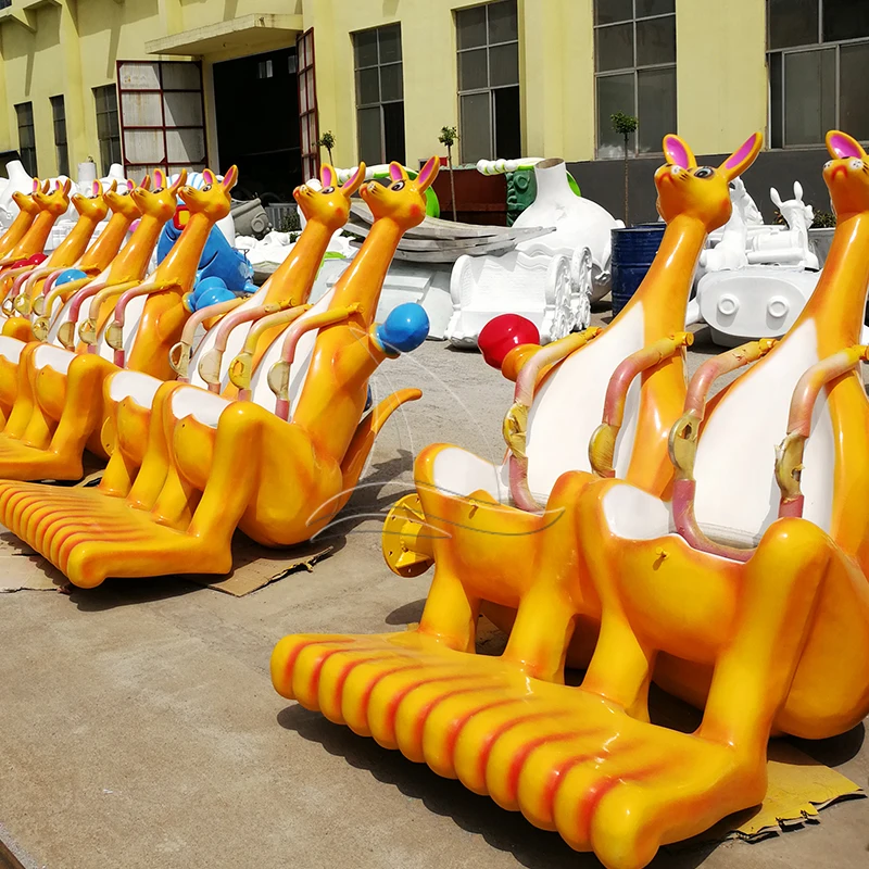 Kiddie indoor outdoor funfair playground kangaroo ride kangaroo jumping machine price