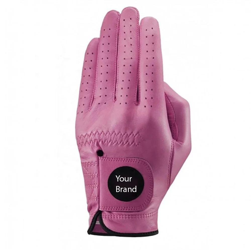 Golf Gloves Cabretta Leather Packaging Manufacturer Synthetic Leather Hands Men PK OEM Custom Brand 50 Pcs Palm Soft by Canleo