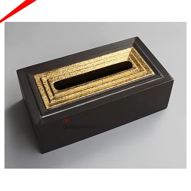 most beautiful metal gold tissue box with flower design tissue box for luxury wedding tabletop centerpiece
