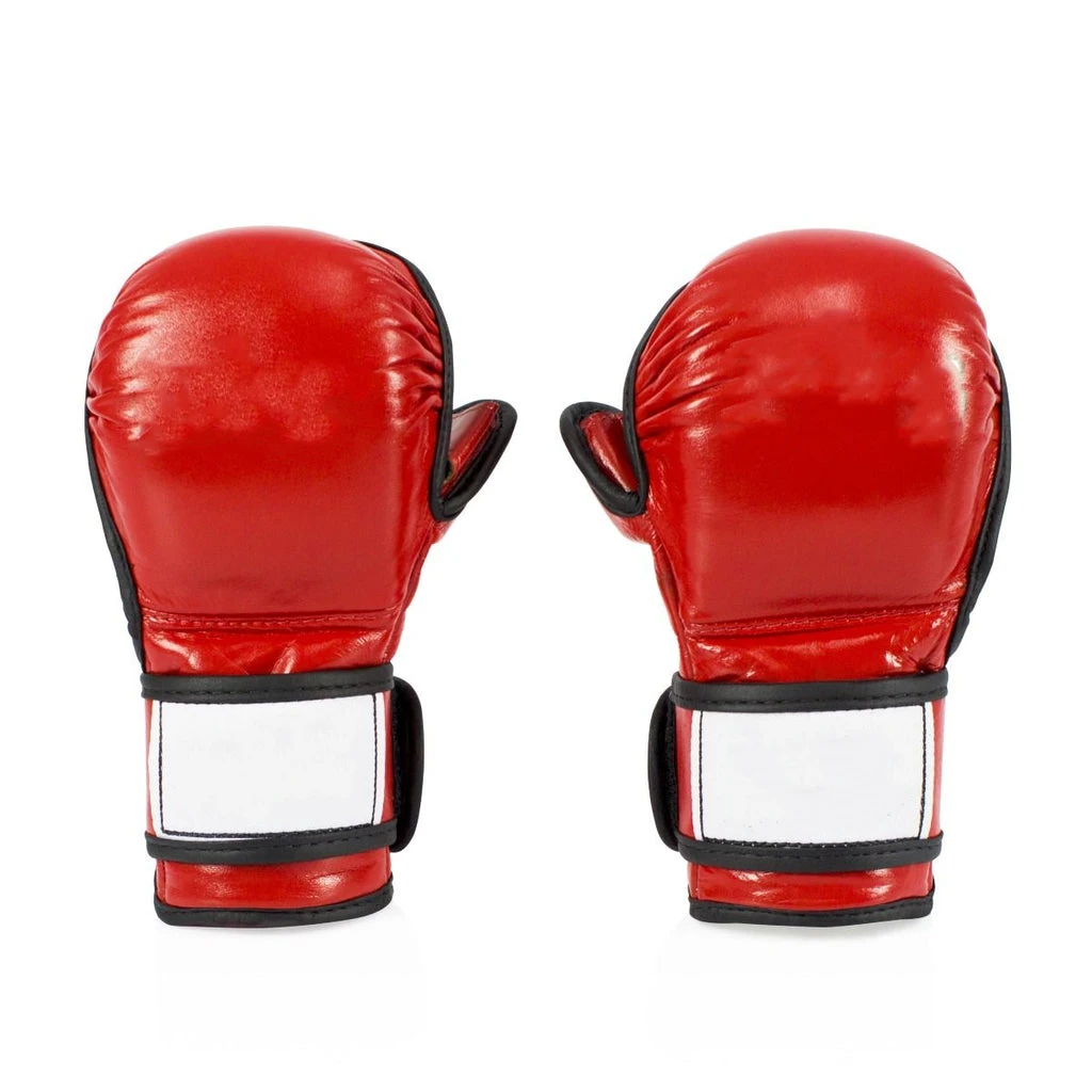 MMA Half Finger UFC MMA Custom Gloves Sparring Gloves Accept OEM High Quality Leather Kicking Boxing Gloves