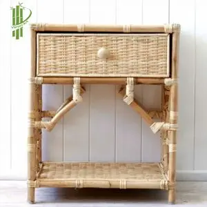 New styles  best selling 2023 Floor standing bookcase rattan book shelf cheap price wholesale from Vietnam