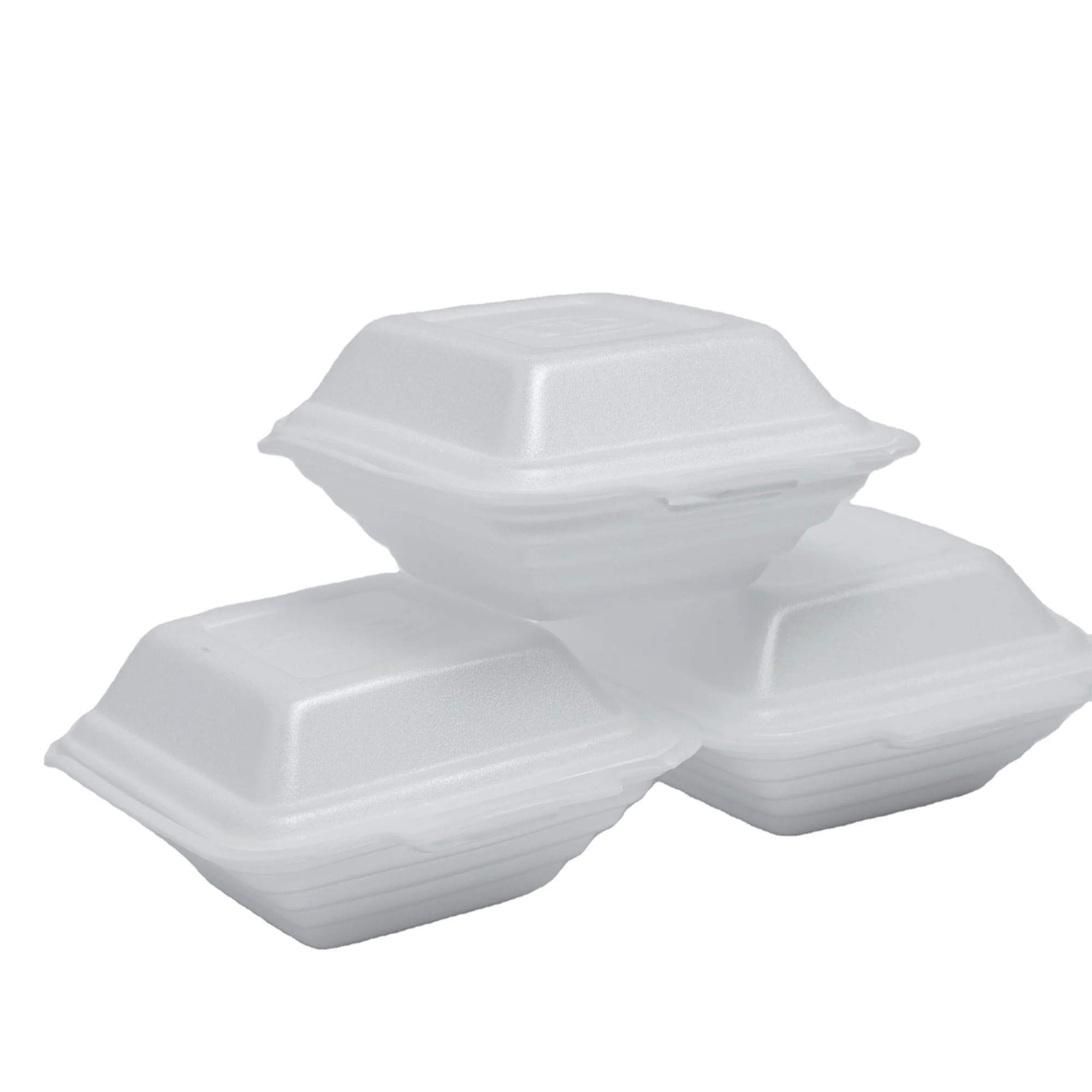 Take out container food box custom PS foam food container with lid food packaging containers Custom disposable Factory price