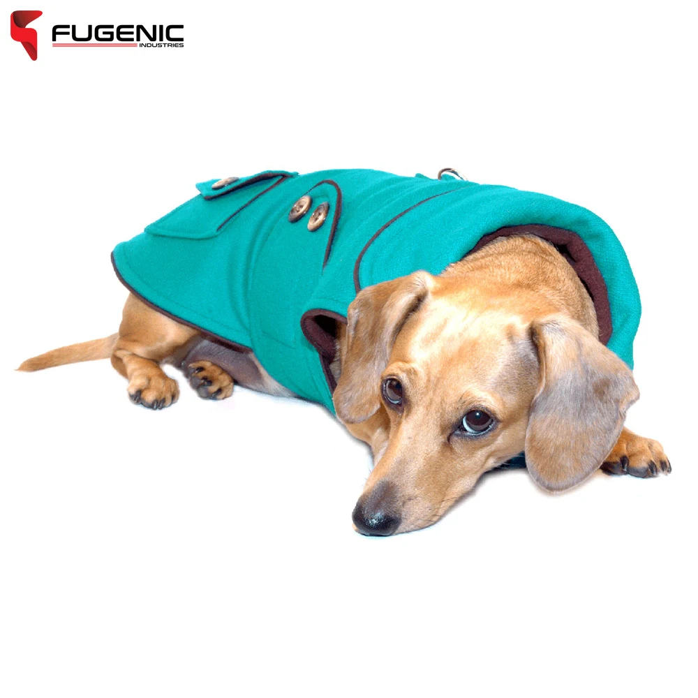Dachshund Coats In Solid Color Thickened Warm Pet Coat With Soft Fabric Dachshund Clothes BY Fugenic Industries